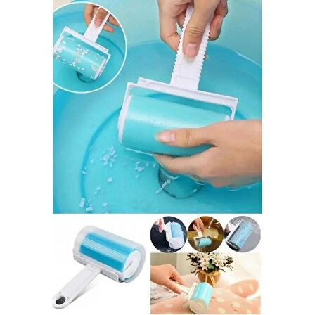 Yıkanabilir Tüy ve Toz Toplama Rulosu Hayvan Tüyü Temizleme Aparatı