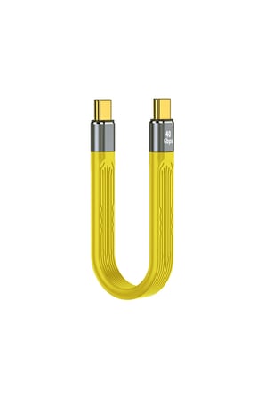 Type-C 14cm kısa kablo, USB 4.0 çok fonksiyonlu veri kablosu, hızlı şarj özellikli USB 3.1