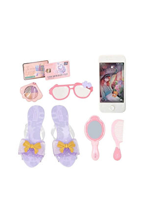 Kız Erkek Çocuk Oyuncak 4376 Pretty Pinky Kokoş Terlik Gözlük Tarak Set -Sunman Kız Erkek Çocuk Oyun