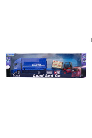 Çocuk Oyuncakları Man Mavi Kamyon ve Forklift Kız Erkek Çocuk Oyuncak Eğitici Oyuncaklar