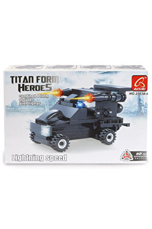 Kız Erkek Çocuk Oyuncak Ausini Titan Form Heroes-4 Lightning Speed 82 Parça Kız Erkek Çocuk Oyuncak