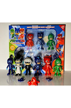 Kız Erkek Çocuk Eğlenceli Oyuncaklar Pjamaskeliler Figür-kutulu Set