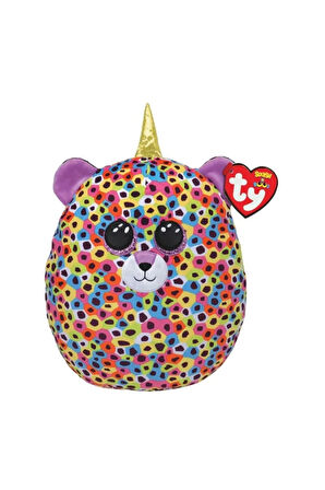 Kız Erkek Çocuk Oyuncak Ty Squishy Beanies Yastık Renkli Leopar Giselle 26cm Kız Erkek Çocuk Oyuncak
