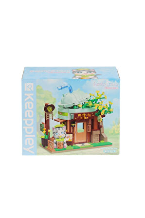 Kız Erkek Çocuk Oyuncak KP-28021 Keeppley Milk Tea Shop Blok Seti -Vagon life Kız Erkek Çocuk Oyunca