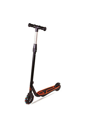 Kız Erkek Çocuk Oyuncak 2 Tekerlekli Işıklı Scooter Turuncu Kız Erkek Çocuk Oyuncak Eğitici Oyuncakl