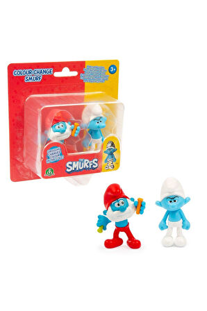 Kız Erkek Çocuk Oyuncak PUF34000 Şirinler Renk Değiştiren 2li Figür Paketi - 1adet Stokta Olan Gönde