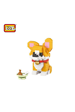 Kız Erkek Çocuk Oyuncak LZ8605 LOZ Köpek Blok Seti Mini Poşet -Vagon life Kız Erkek Çocuk Oyuncak Eğ