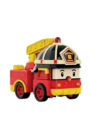 Kız Erkek Çocuk Oyuncak POLI MRT-686 Sesli ve Işıklı Robocar Poli Büyük Transforming Robot Roy -Neco
