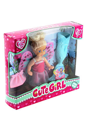 Kız Erkek Çocuk Oyuncak Cute Girl Mini Bebek Denizkızı Seti Kız Erkek Çocuk Oyuncak Eğitici Oyuncakl