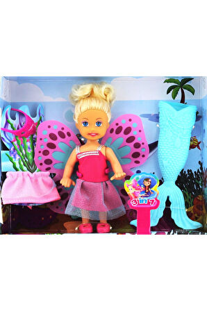 Kız Erkek Çocuk Oyuncak Cute Girl Mini Bebek Denizkızı Seti Kız Erkek Çocuk Oyuncak Eğitici Oyuncakl