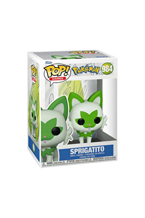 Kız Erkek Çocuk Oyuncak Funko POP Games: Pokemon - Sprigatito (EMEA) Kız Erkek Çocuk Oyuncak Eğitici