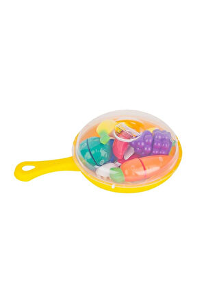 Kız Erkek Çocuk Oyuncak URT0007 Tavada Meyve Sebze Set 15 Parça -Birliktoys Kız Erkek Çocuk Oyuncak