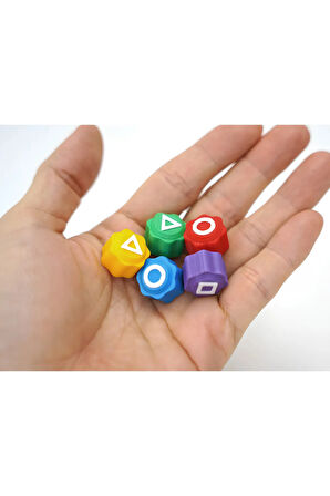 Kız Erkek Çocuk Eğlenceli Oyuncaklar Squid Game 2 Gonggi 5 Taş ( Beş Taş ) Oyunu Kutulu Premium Dolu