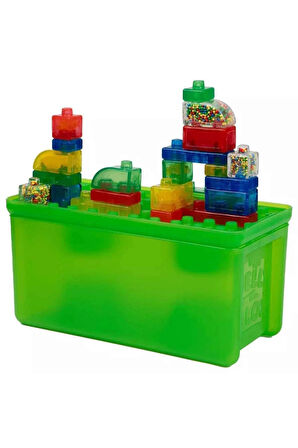 Kız Erkek Çocuk Oyuncak 2in1 Jelly Blox Saklama Kutulu Blok Seti 30 Parça - S00031693 Kız Erkek Çocu