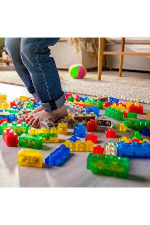 Kız Erkek Çocuk Oyuncak 2in1 Jelly Blox Saklama Kutulu Blok Seti 30 Parça - S00031693 Kız Erkek Çocu