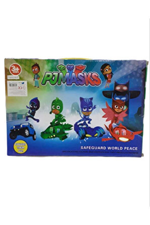 Kız Erkek Çocuk Eğlenceli Oyuncaklar Pjmaskeliler 6 Karakterli Ve 3 Aracı Rs693580