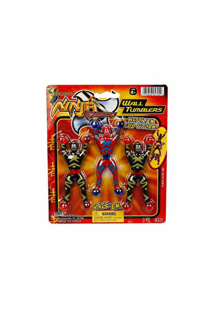 Kız Erkek Çocuk Oyuncak Duvara Yapışan Taklacı Ninja S00005792 - 1adet Stokta Olan Gönderilir Kız Er