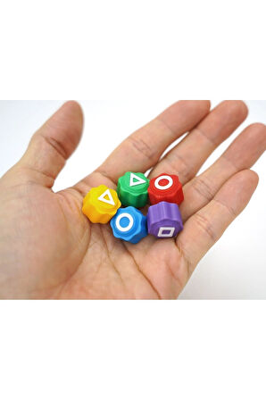 Kız Erkek Çocuk Eğlenceli Oyuncaklar 5 Taş Seti Kalamar Oyun Beştaş Oyuncak Renkli Taş Gonggi [ Kutu