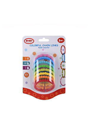 Kız Erkek Çocuk Oyuncak 4115 Zuzu Renkli Zincirler Kız Erkek Çocuk Oyuncak Eğitici Oyuncaklar