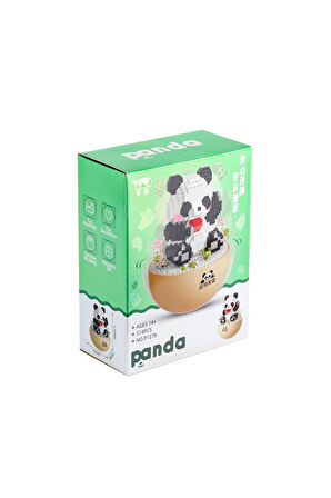 Kız Erkek Çocuk Oyuncak P1276 Panlos Panda 574 Parça Blok Seti -Vagon life Kız Erkek Çocuk Oyuncak E