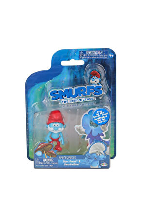 Kız Erkek Çocuk Oyuncak SRN 96562 Şirinler 2li Figür Set -Necotoys - 1adet Stokta Olan Gönderilir Kı