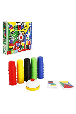 Kız Erkek Çocuk Oyuncak SÜPER CUPS OYUN Kız Erkek Çocuk Oyuncak Eğitici Oyuncaklar