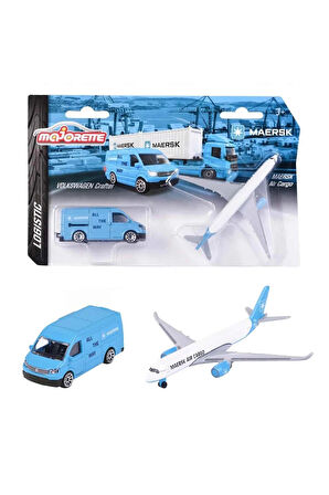 Kız Erkek Çocuk Oyuncak Majorette Maersk Temalı Lojistik Taşıma Aracı Kız Erkek Çocuk Oyuncak Eğitic