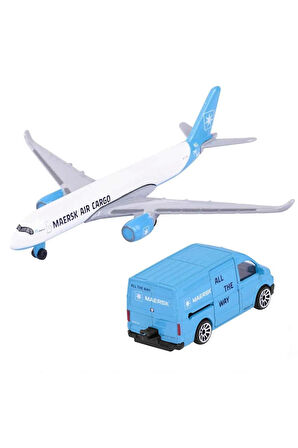 Kız Erkek Çocuk Oyuncak Majorette Maersk Temalı Lojistik Taşıma Aracı Kız Erkek Çocuk Oyuncak Eğitic