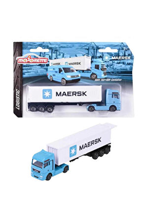 Kız Erkek Çocuk Oyuncak Majorette Maersk Temalı Lojistik Taşıma Aracı Kız Erkek Çocuk Oyuncak Eğitic