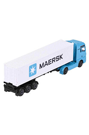 Kız Erkek Çocuk Oyuncak Majorette Maersk Temalı Lojistik Taşıma Aracı Kız Erkek Çocuk Oyuncak Eğitic