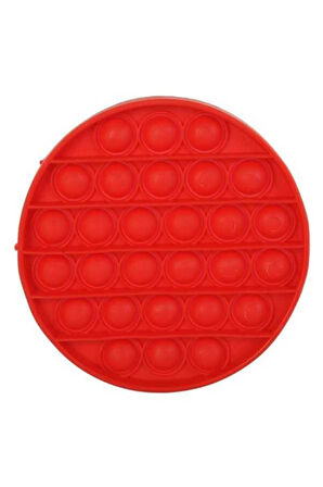 Kız Erkek Çocuk Eğlenceli Oyuncaklar Popit Duyusal Stes Oyuncağı Kırmızı