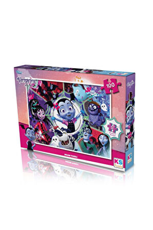 Kız Erkek Çocuk Oyuncak VP714 KS Vampirina / 100 Parça Puzzle Kız Erkek Çocuk Oyuncak Eğitici Oyunca