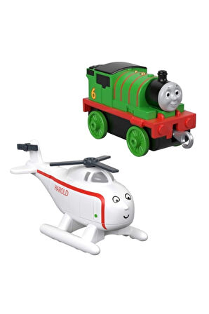 Kız Erkek Çocuk Eğlenceli Oyuncaklar Thomas Ve Arkadaşları Percy Ve Harold 2'li Set