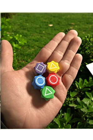 Kız Erkek Çocuk Eğlenceli Oyuncaklar Squid Game Oyun 5 Taş Seti Kalamar Oyun Beştaş Oyuncak Renkli T