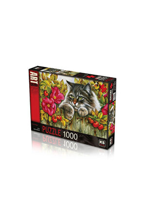 Kız Erkek Çocuk Oyuncak KS Puzzle 1000 Parça Rose Hedge Güllü Çit Kız Erkek Çocuk Oyuncak Eğitici Oy