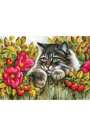 Kız Erkek Çocuk Oyuncak KS Puzzle 1000 Parça Rose Hedge Güllü Çit Kız Erkek Çocuk Oyuncak Eğitici Oy