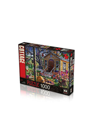 Kız Erkek Çocuk Oyuncak KS Puzzle 1000 Parça Lonely House Yalnız Ev Kız Erkek Çocuk Oyuncak Eğitici