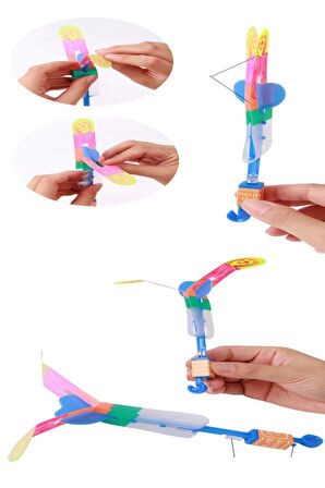 Kız Erkek Çocuk Eğlenceli Oyuncaklar Parlayan Işıklı Fırlatmalı Çocuklar İçin Eğlenceli Sapan