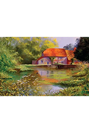 Kız Erkek Çocuk Oyuncak KS Puzzle 1000 Parça Hampshire Millpool Kız Erkek Çocuk Oyuncak Eğitici Oyun