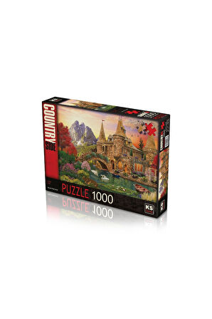 Kız Erkek Çocuk Oyuncak KS Puzzle 1000 Parça Castle Land Kız Erkek Çocuk Oyuncak Eğitici Oyuncaklar