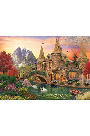 Kız Erkek Çocuk Oyuncak KS Puzzle 1000 Parça Castle Land Kız Erkek Çocuk Oyuncak Eğitici Oyuncaklar