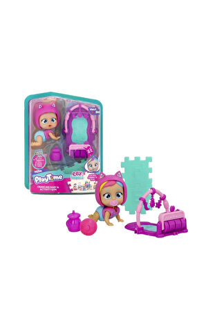Kız Erkek Çocuk Oyuncak Cry Babies Play Time Mini Millie Bebek ve Aktivite Halısı Kız Erkek Çocuk Oy