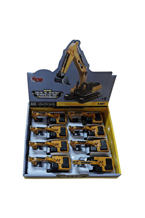 Kız Erkek Çocuk Oyuncak SZT-9961 Sürmeli Metal İnşaat Aracı Kazıcı Ekskavatör Kız Erkek Çocuk Oyunca