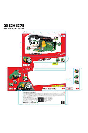 203308378 Dickie, Sesli ve Işıklı Şehir Temizleyici 35 cm
