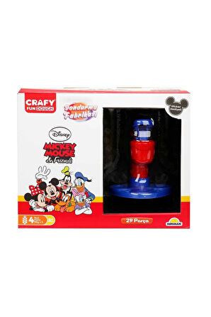 Kız Erkek Çocuk Oyuncak Crafy Mickey Mouse ve Arkadaşları Dondurma Fabrikası Oyun Hamuru Seti 200 g
