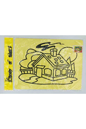 Kız Erkek Çocuk Eğlenceli Oyuncaklar Kum Boyama 4 Lü