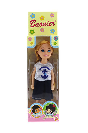 Kız Erkek Çocuk Oyuncak Baonier Denizci Elbiseli 14cm Sarışın Tekli Kız Bebek Kız Erkek Çocuk Oyunca
