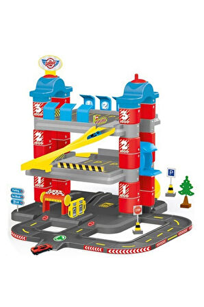 Kız Erkek Çocuk Oyuncak Dolu 3 Katlı Otopark Oyun Seti Kız Erkek Çocuk Oyuncak Eğitici Oyuncaklar