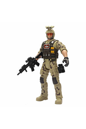 Kız Erkek Çocuk Oyuncak Soldier Force Asker Figür 32cm Kız Erkek Çocuk Oyuncak Eğitici Oyuncaklar