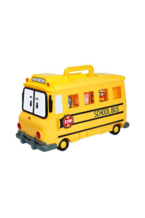 Kız Erkek Çocuk Oyuncak POLI 83148 ROBOCAR POLİ OKUL OTOBÜSÜ FİGÜR KUTUSU Kız Erkek Çocuk Oyuncak Eğ